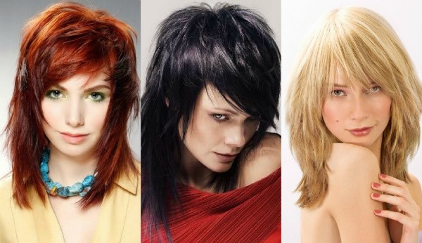 Fryzury z grzywką dla średnich włosów 2020. Zdjęcie modnych fryzur na okrągłą, owalną, kwadratową twarz