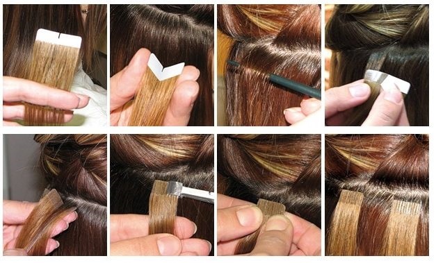Nối tóc bằng băng: ưu và nhược điểm, đánh giá, hậu quả, giá cả. Sửa chữa và chăm sóc