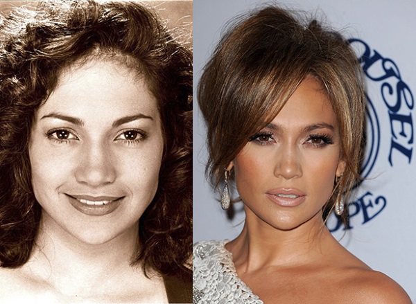 Jennifer Lopez. Ảnh mặc áo tắm, thông số hình thể trước và sau khi phẫu thuật thẩm mỹ