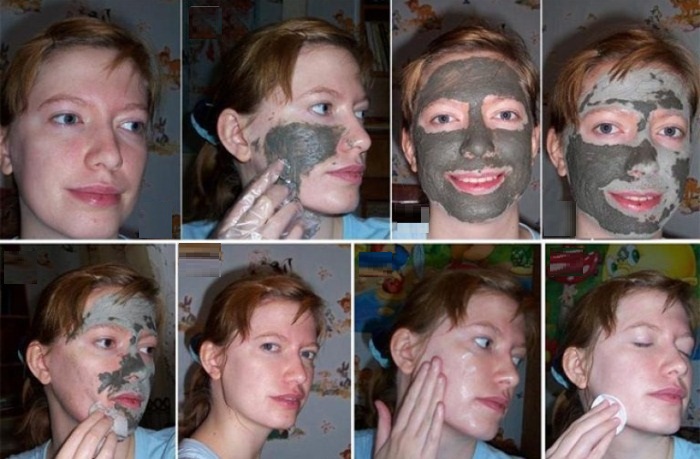 Argila blava per a la cara. Propietats i aplicació, avantatges i perjudicis, com utilitzar-los