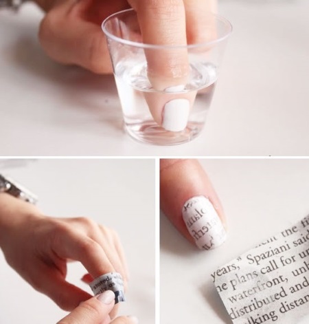 Manicure z czarno-białym lakierem na krótkie i długie paznokcie. Zdjęcia, projekty