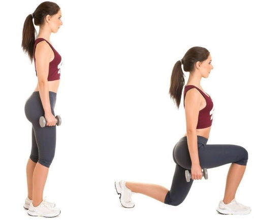Exercicis de cames per a noies aprimadores amb peses, peses i sense