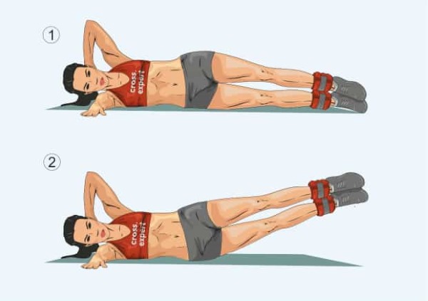 Exercicis sobre els músculs oblics de l’abdomen per a dones a casa, al gimnàs